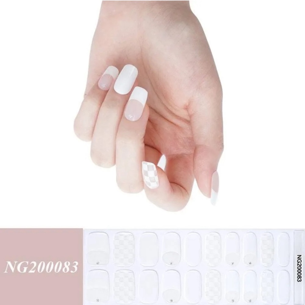 5/$25! Gel Nail Semi-Cured Gel Nail Wraps with wooden stick & Nail file